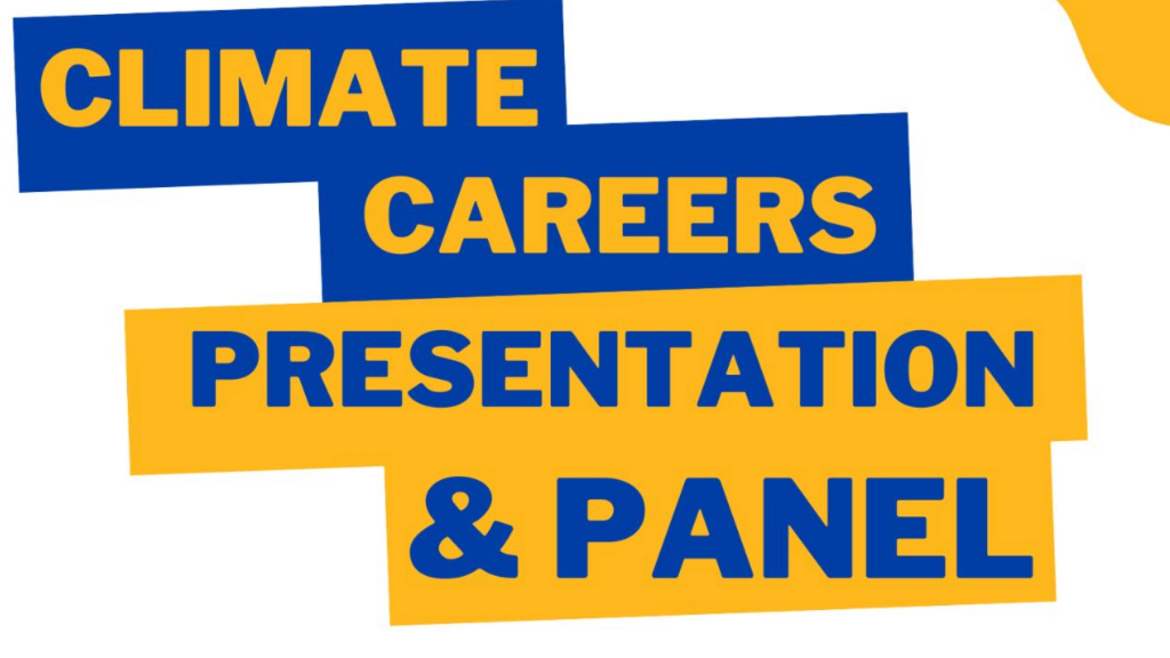 Climate Careers Presentation & Panel Flyer