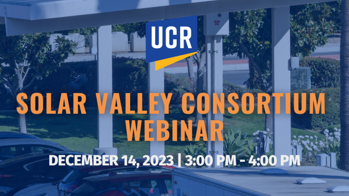 Solar Valley Consortium Webinar