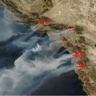 smoke plumes