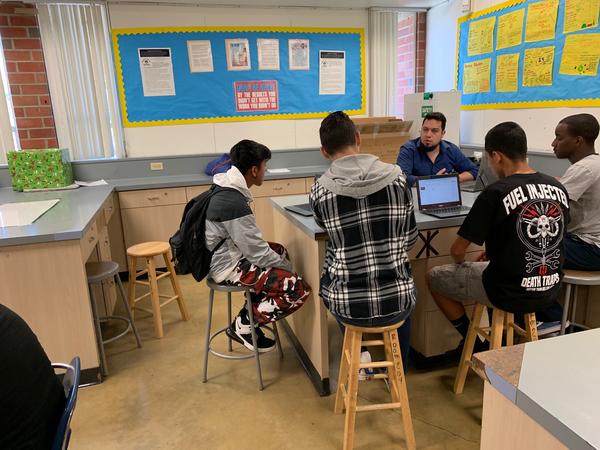 isaac and students