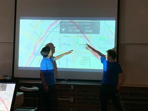 students presenting
