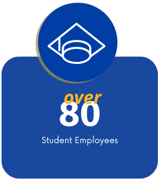 over 80 students employees