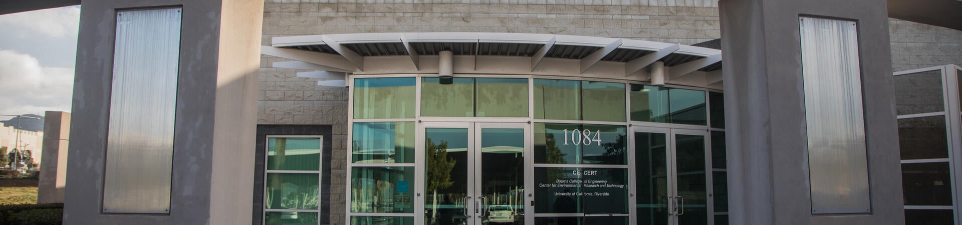 front of building