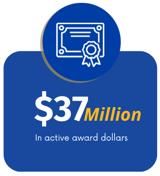 37 million active award dollars