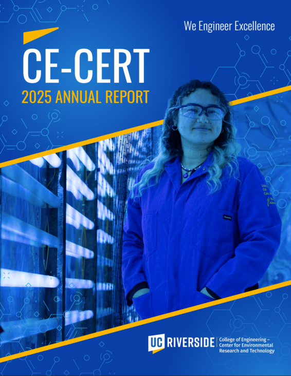 ce-cert 2026 annual report cover, uc riverside with phrase we engineer excellence